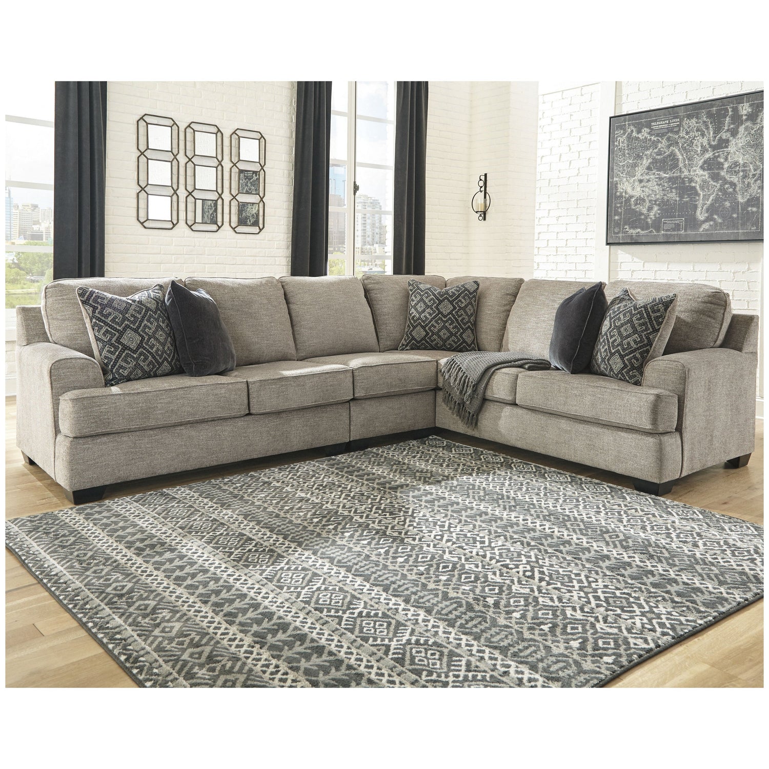 Bovarian 3-Piece Sectional Ash-56103S2