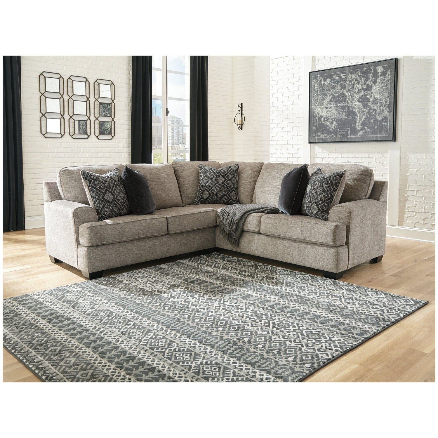 Bovarian 2-Piece Sectional Ash-56103S1