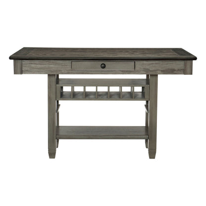 (2) CNTR HGHT TBL W/4 DRAWERS, OAK VNER 5627GY-36*