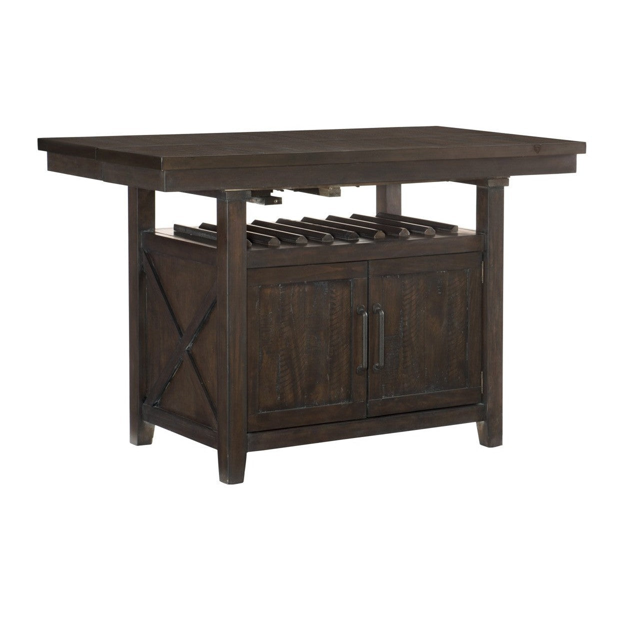 (2) CNTR HGHT TBL W/STRG, PINE&amp;ACACIA VNER 5655-36*