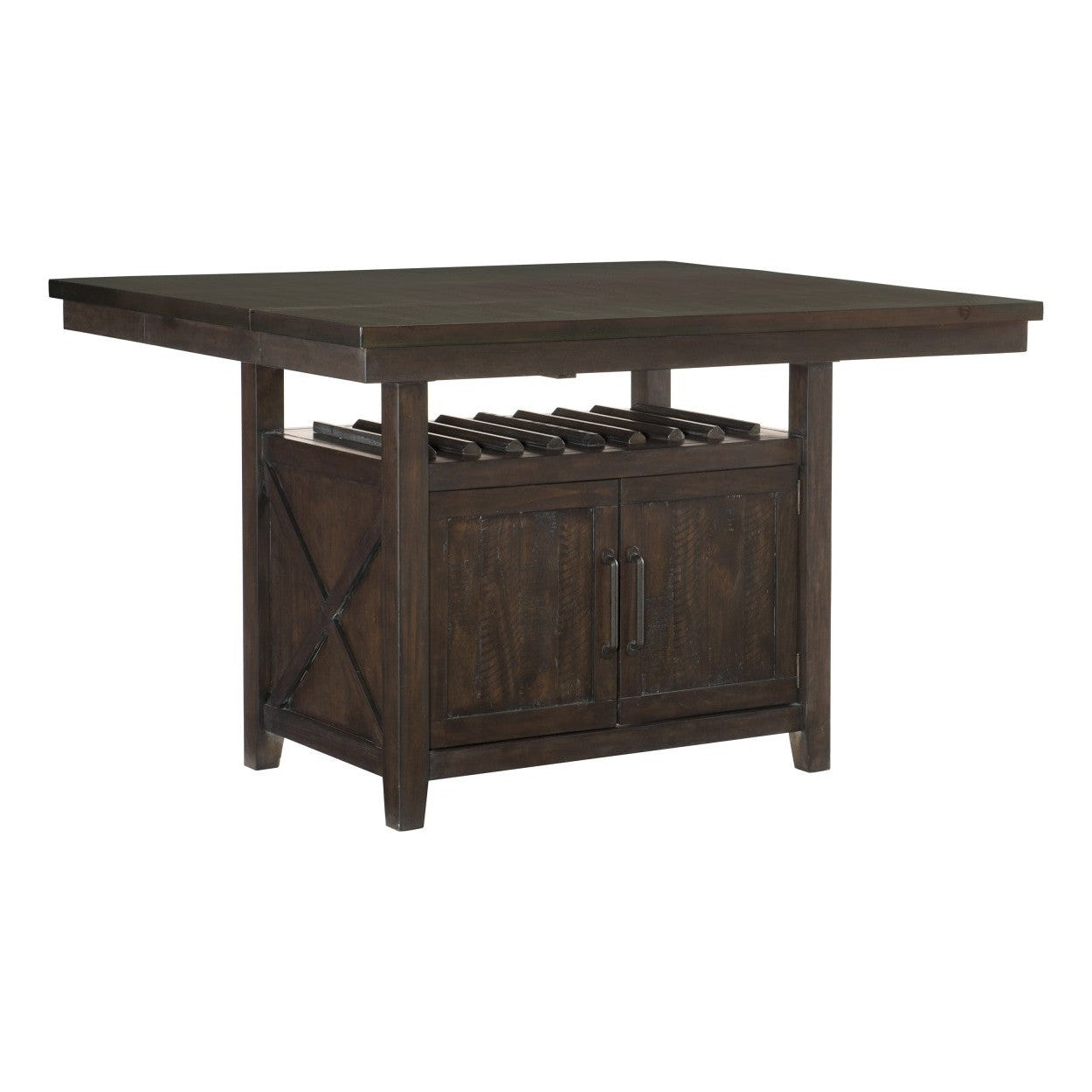 (2) CNTR HGHT TBL W/STRG, PINE&amp;ACACIA VNER 5655-36*