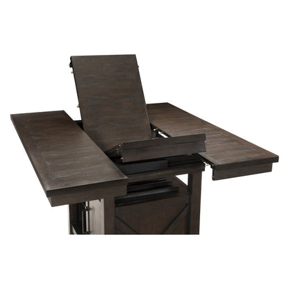 (2) CNTR HGHT TBL W/STRG, PINE&amp;ACACIA VNER 5655-36*