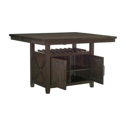 (2) CNTR HGHT TBL W/STRG, PINE&amp;ACACIA VNER 5655-36*