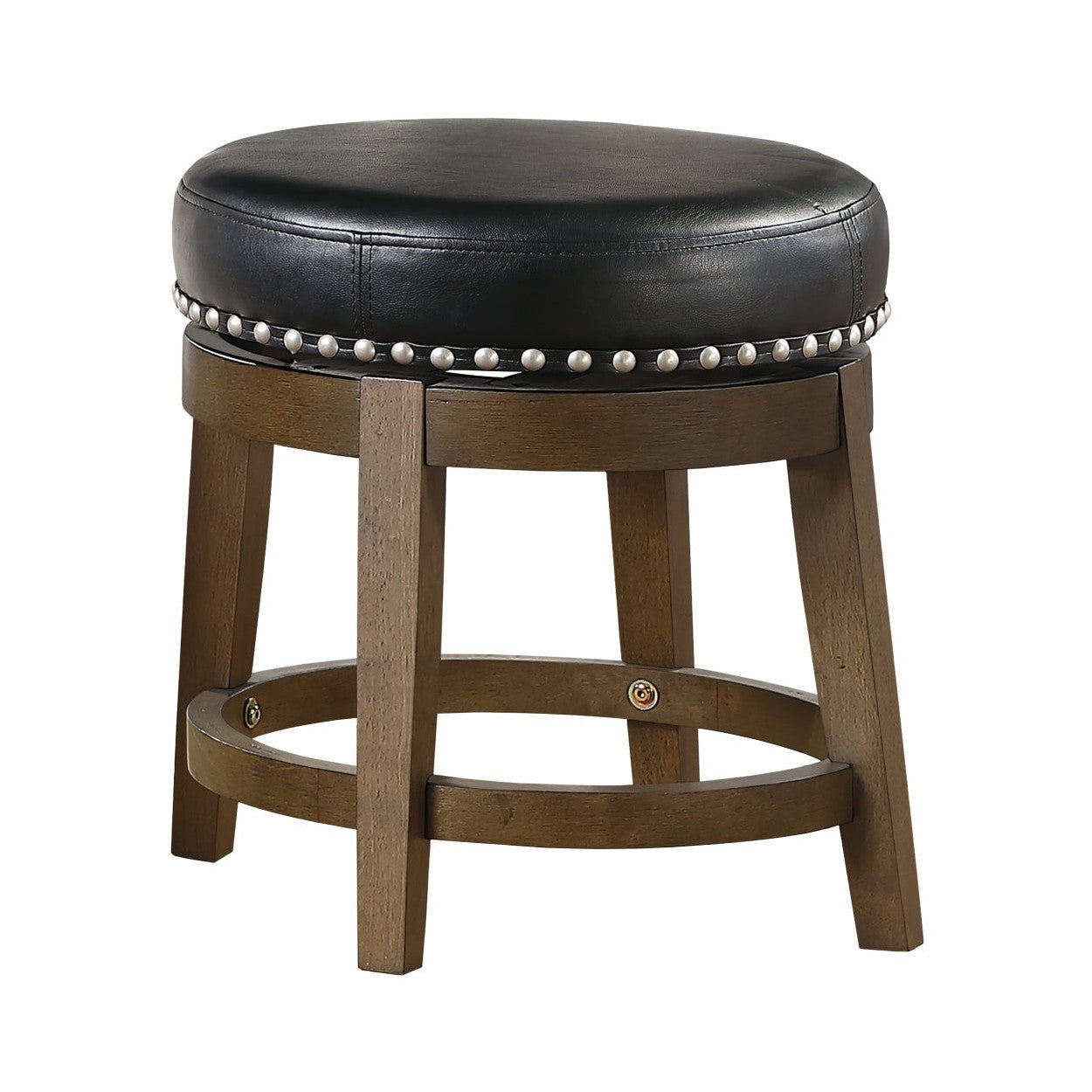 RND SWIVEL STOOL, BLK PU, 3A 5681BLK-18
