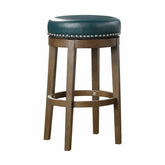 RND SWIVEL PUB HGHT STOOL, GREEN PU, 3A 5681GEN-29