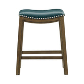 Counter Height Stool, Green PU, 3A 5682GEN-24