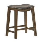 Counter Height Stool, Gray PU, 3A 5682GRY-24