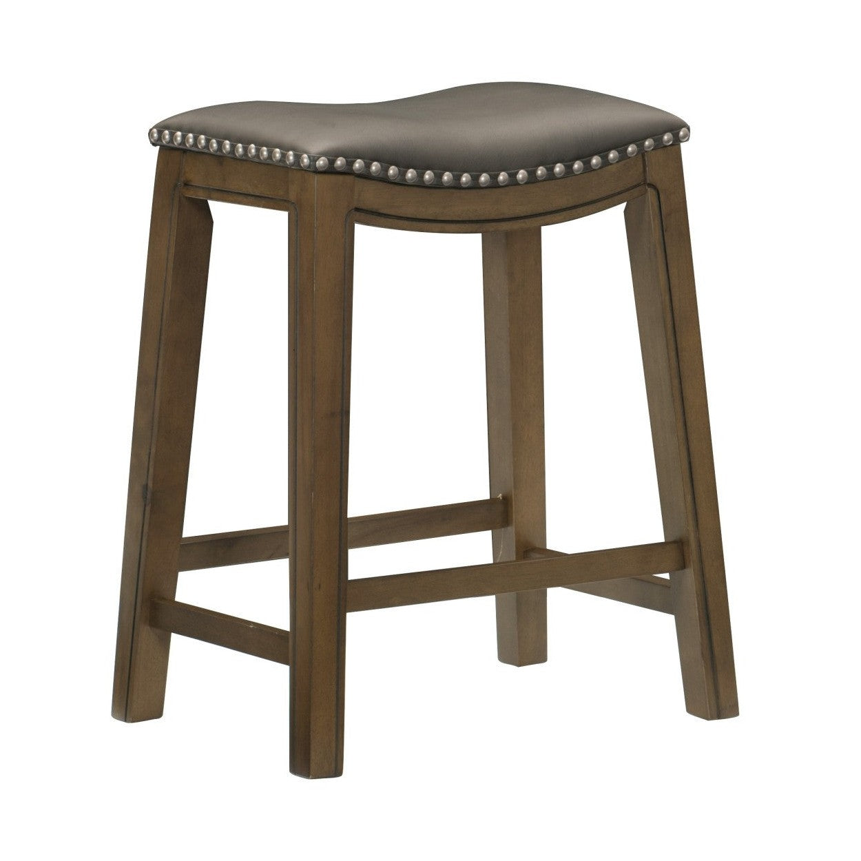 Counter Height Stool, Gray PU, 3A 5682GRY-24