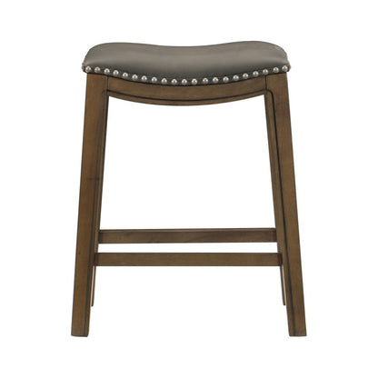 Counter Height Stool, Gray PU, 3A 5682GRY-24