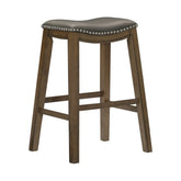 Pub Height Stool, Gray PU, 3A 5682GRY-29