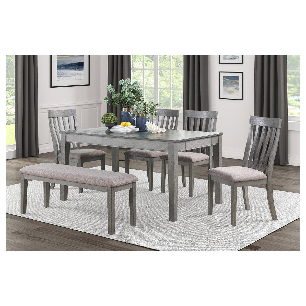 Dining Table with 2 Drawers 5706GY-60