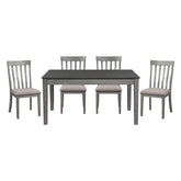 5pc Set:TB,4S, Gray on Gray Finish 5706GY-60*5