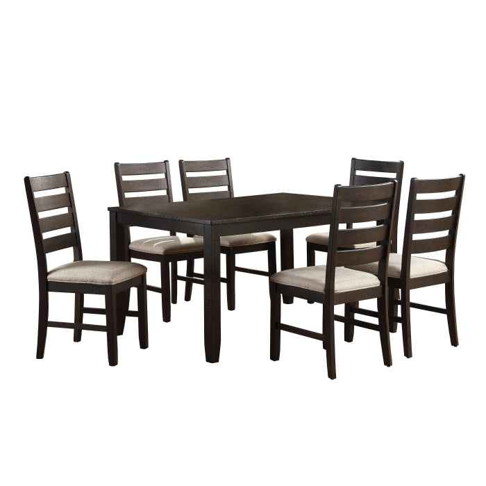 Juego de comedor de 7 piezas Blair Farm de Homelegance (Tb+6S)