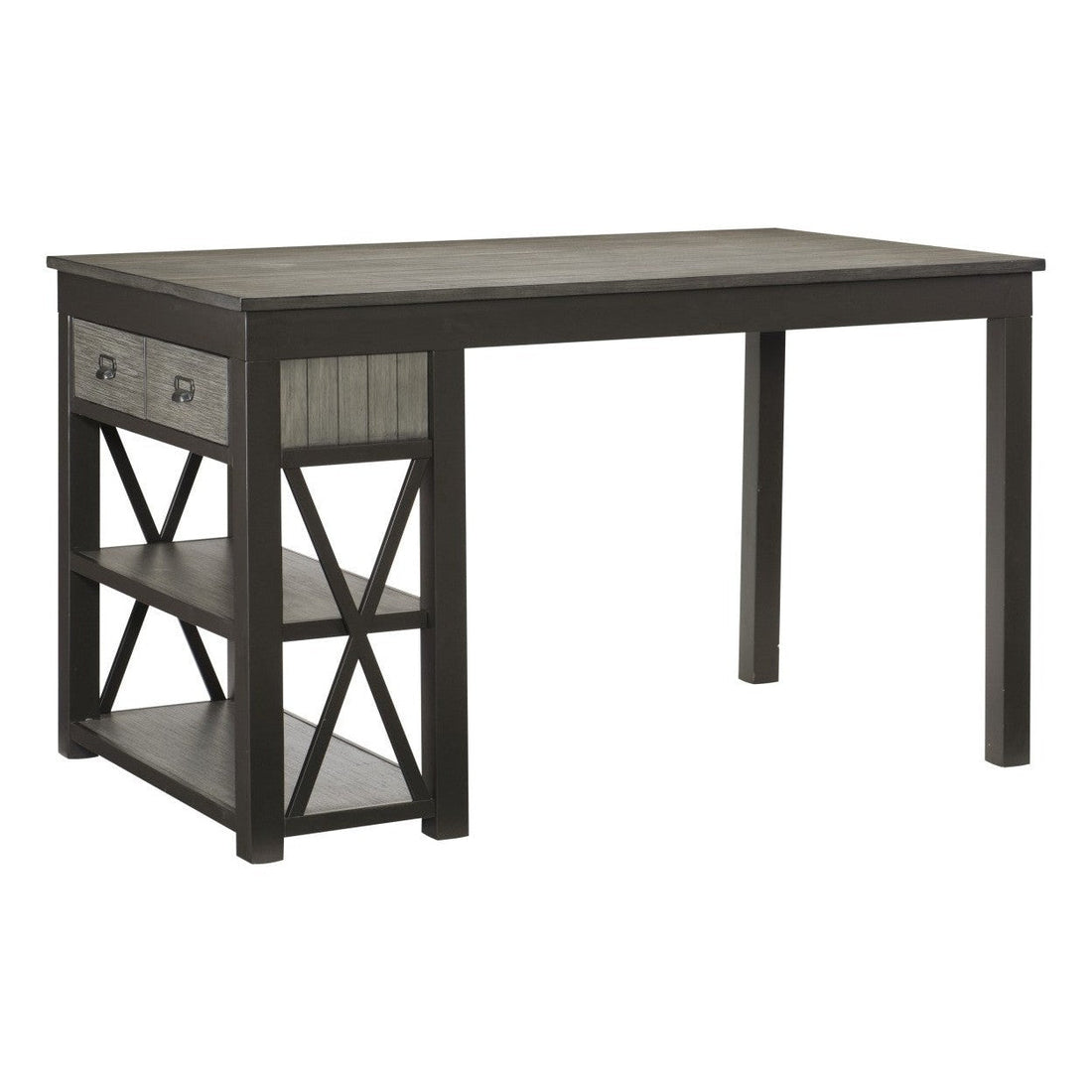 (2) CNTR HGHT TBL W/STORAGE, ACACIA VNER 5772-36*