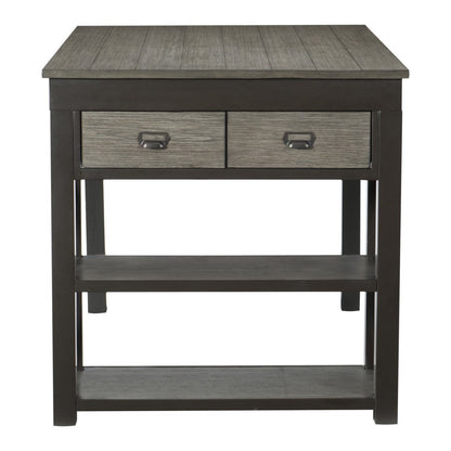 (2) CNTR HGHT TBL W/STORAGE, ACACIA VNER 5772-36*