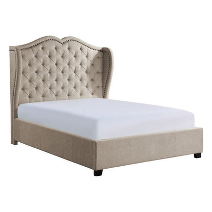 (2) EK UPHOLSTERED BED 1639K-1EK*