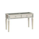 SOFA TBL W/2 DRW, GLASS INSERT 5844-05