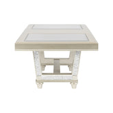 (2) TRESTLE DINING TBL, GLASS DÉCOR 5844-84*