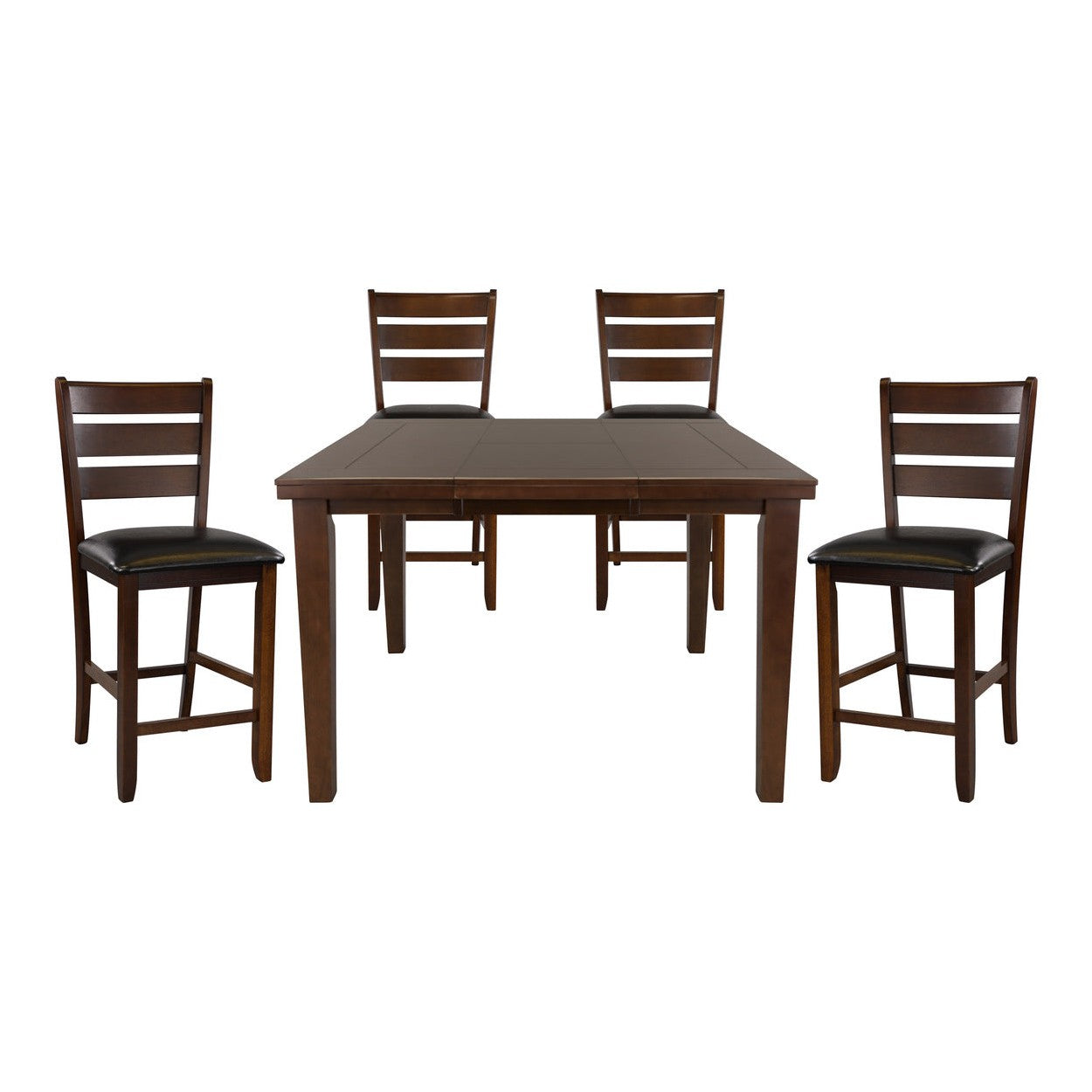 5pc set (TABLE + 4 COUNTER HEIGHT CHAIRS) 586-36*5