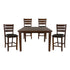 5pc set (TABLE + 4 COUNTER HEIGHT CHAIRS) 586-36*5