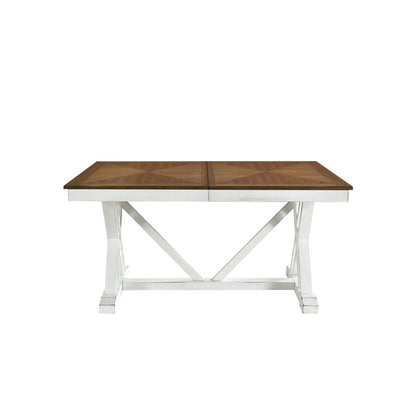 (2) DINING TABLE, WHITE OAK VNEER 5865-77*