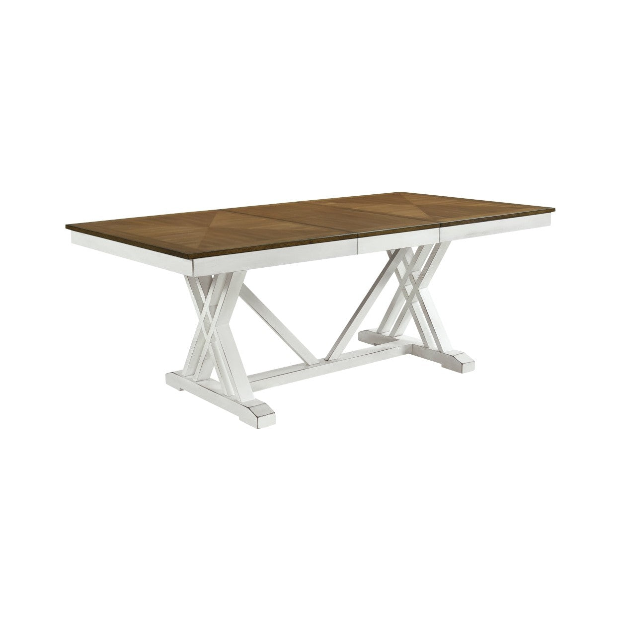 (2) DINING TABLE, WHITE OAK VNEER 5865-77*