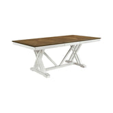 (2) DINING TABLE, WHITE OAK VNEER 5865-77*