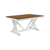 (2) DINING TABLE, WHITE OAK VNEER 5865-77*