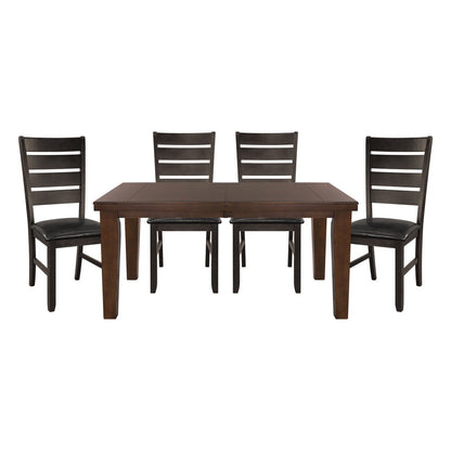 5pc set (TABLE + 4 SIDE CHAIRS) 586-82*5