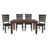 5pc set (TABLE + 4 SIDE CHAIRS) 586-82*5