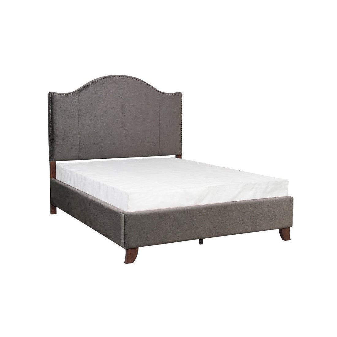 (2) FULL BED, GRAY FABRIC 5874FGY-1*