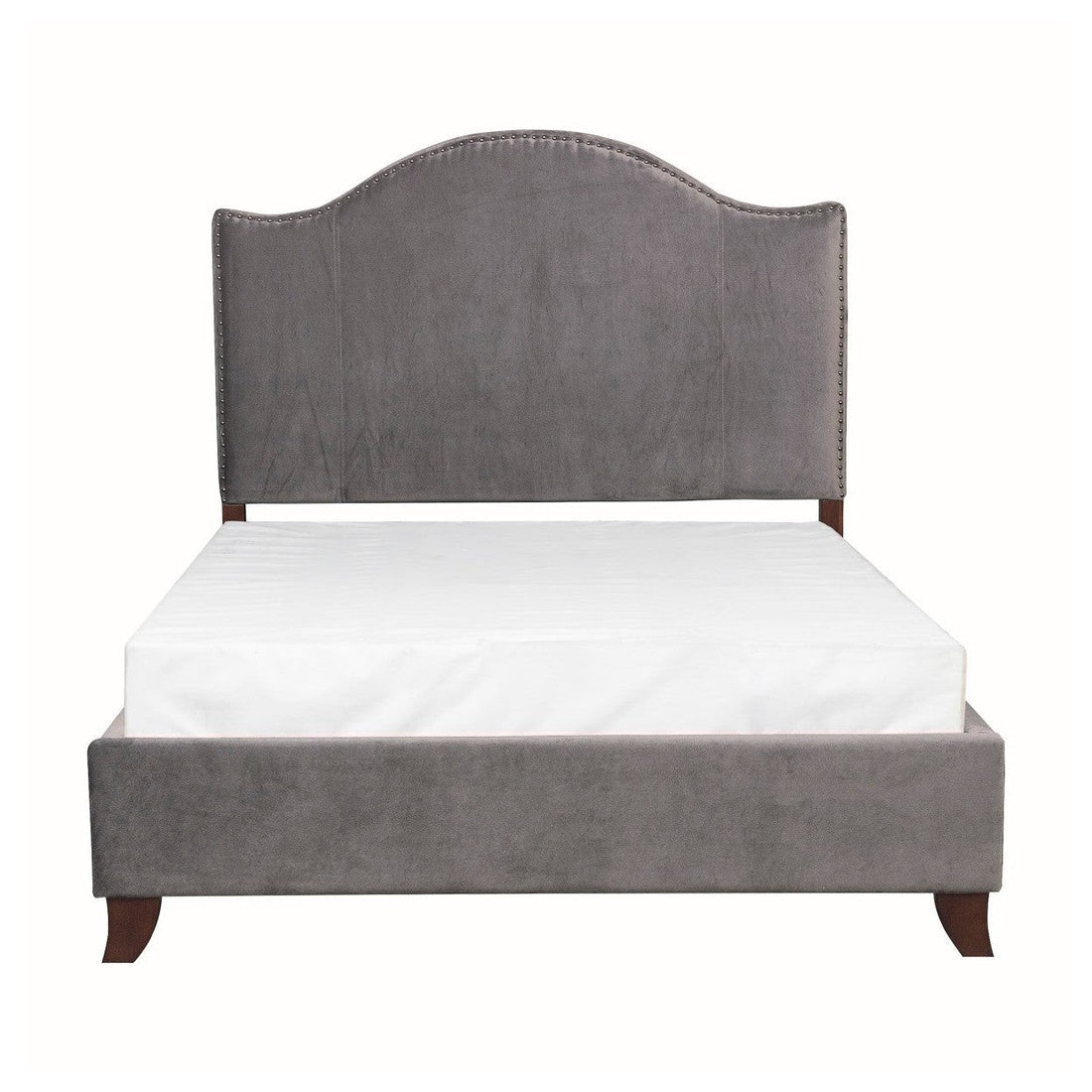 (2) FULL BED, GRAY FABRIC 5874FGY-1*