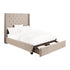 (3) QUEEN BED W/STORAGE DRAWER, BEIGE FABRIC 5877BE-1DW*