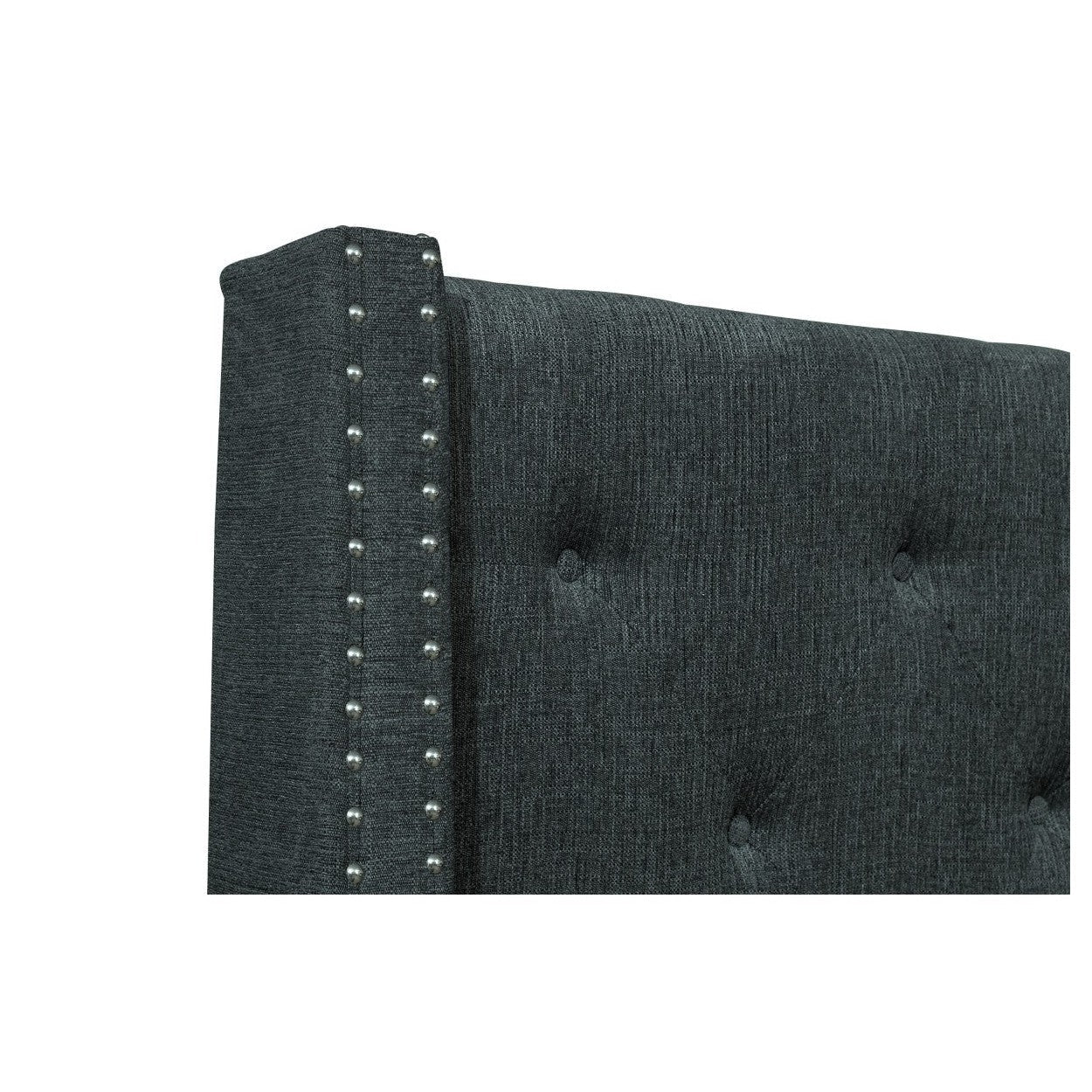 (2) CK BED, DARK GRAY FABRIC 5877KGY-1CK*