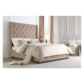 (2) EK BED, BROWN FABRIC 5877KBR-1EK*