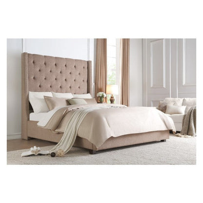 (2) EK BED, BROWN FABRIC 5877KBR-1EK*