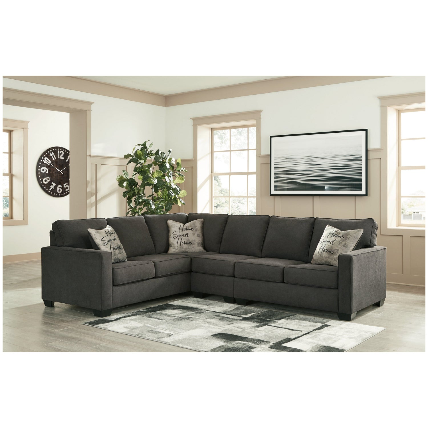 Lucina 3-Piece Sectional Ash-59005S3