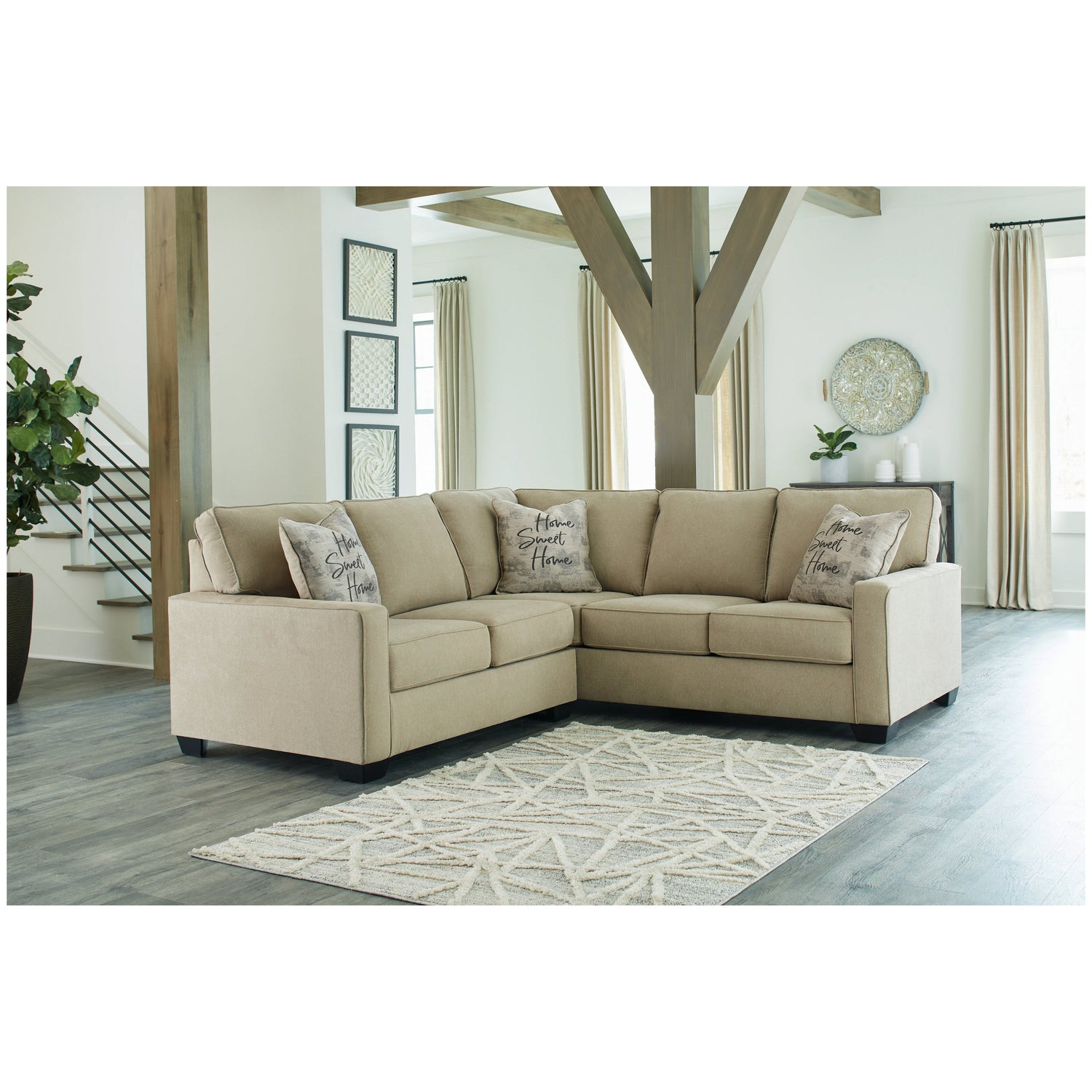 Lucina 2-Piece Sectional Ash-59006S2