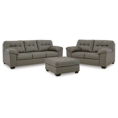 Donlen Sofa, Loveseat and Ottoman Ash-59702U2