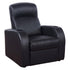 Cyrus Home Theater Upholstered Recliner Black 600001