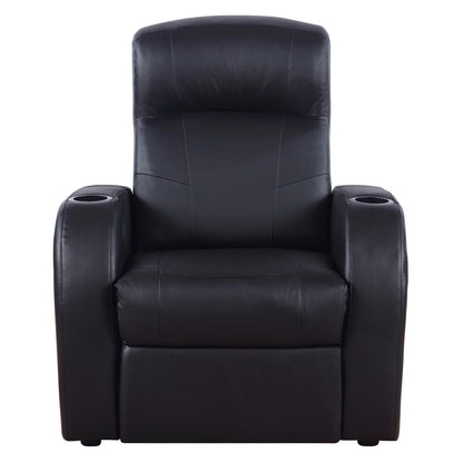 Cyrus Home Theater Upholstered Recliner Black 600001