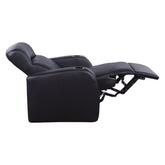 Cyrus Home Theater Upholstered Recliner Black 600001
