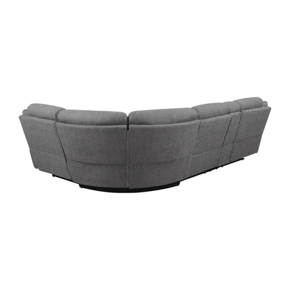 Higgins Four-Piece Upholstered Power Sectional Grey 600370