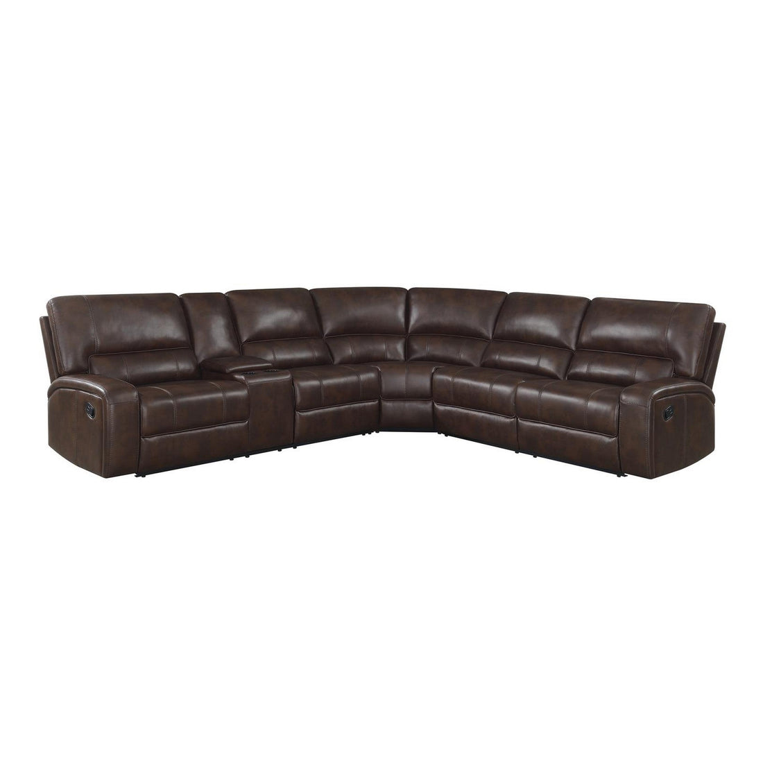 Brunson 3-piece Upholstered Motion Sectional Brown 600440