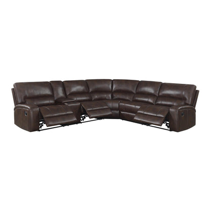 Brunson 3-piece Upholstered Motion Sectional Brown 600440