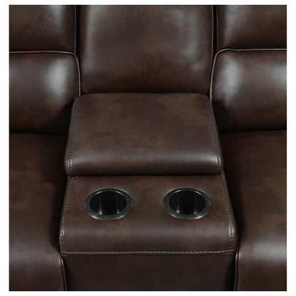 Brunson 3-piece Upholstered Motion Sectional Brown 600440