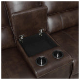 Brunson 3-piece Upholstered Motion Sectional Brown 600440
