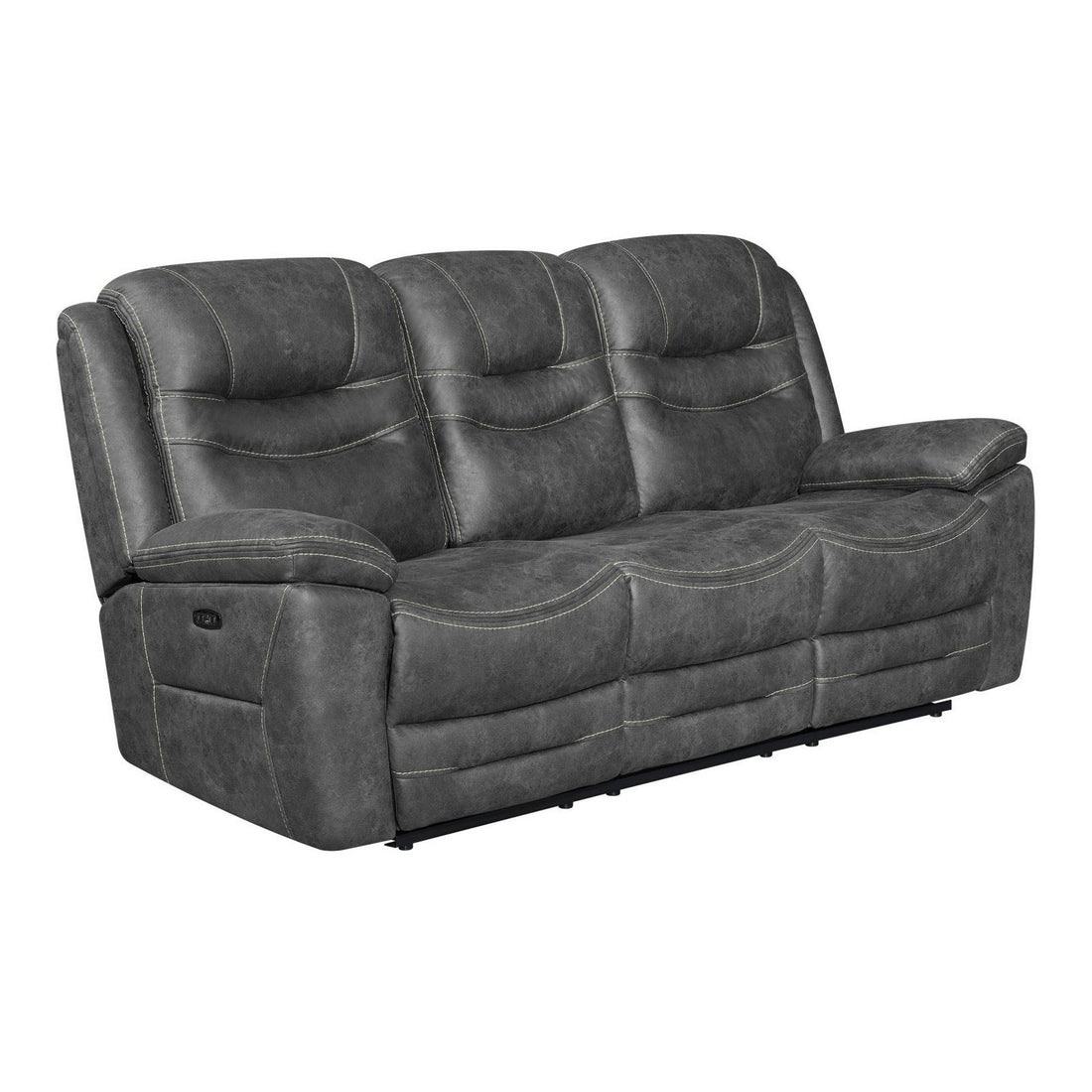 Hemer 2-piece Power^2 Living Room Set Dark Grey 603341PP-S2