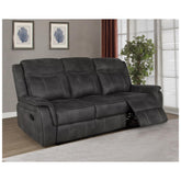Lawrence Upholstered Tufted Back Motion Sofa 603504