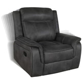 Lawrence Upholstered Tufted Back Glider Recliner 603506